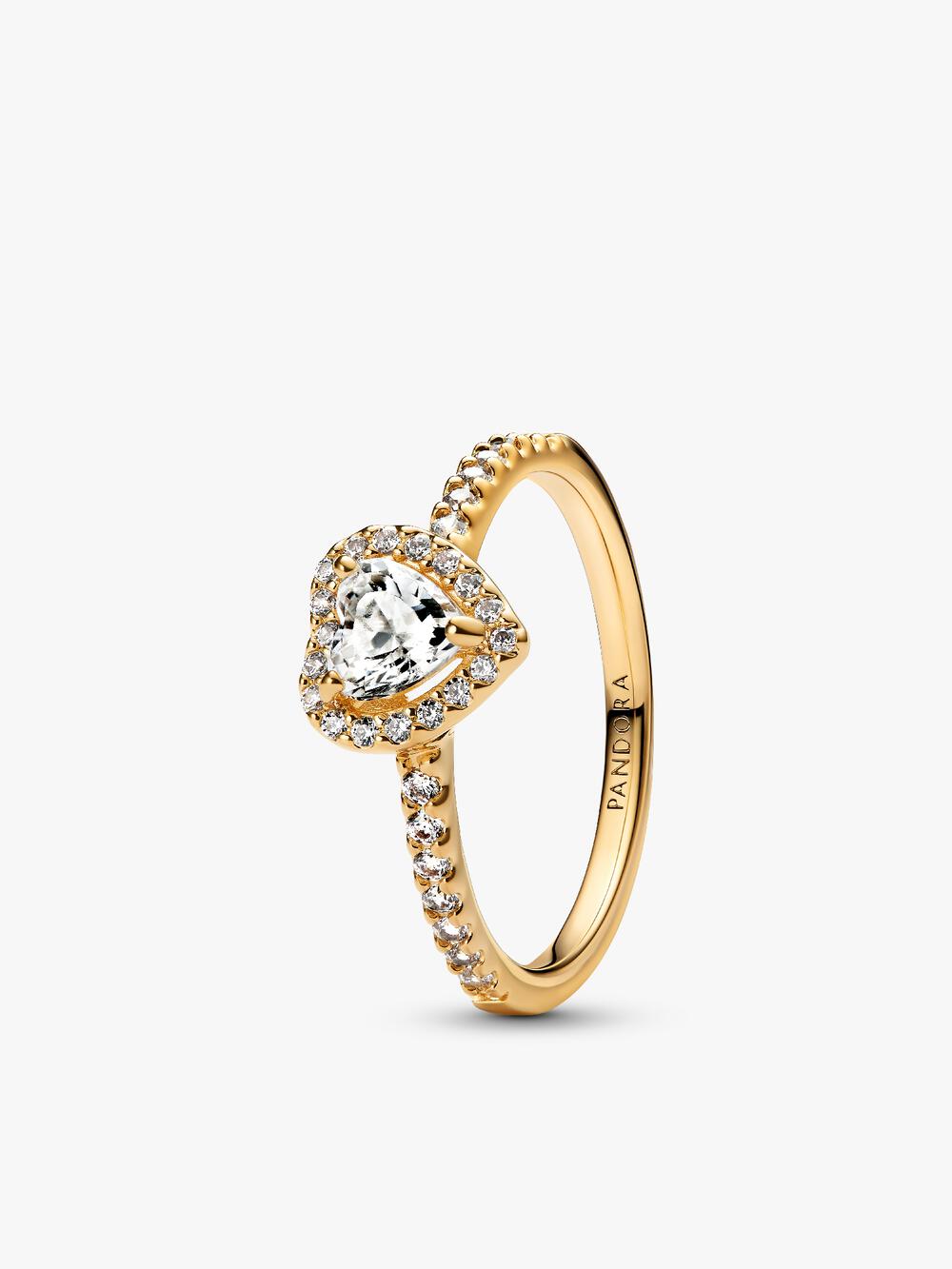 Engravable Heart Halo Ring