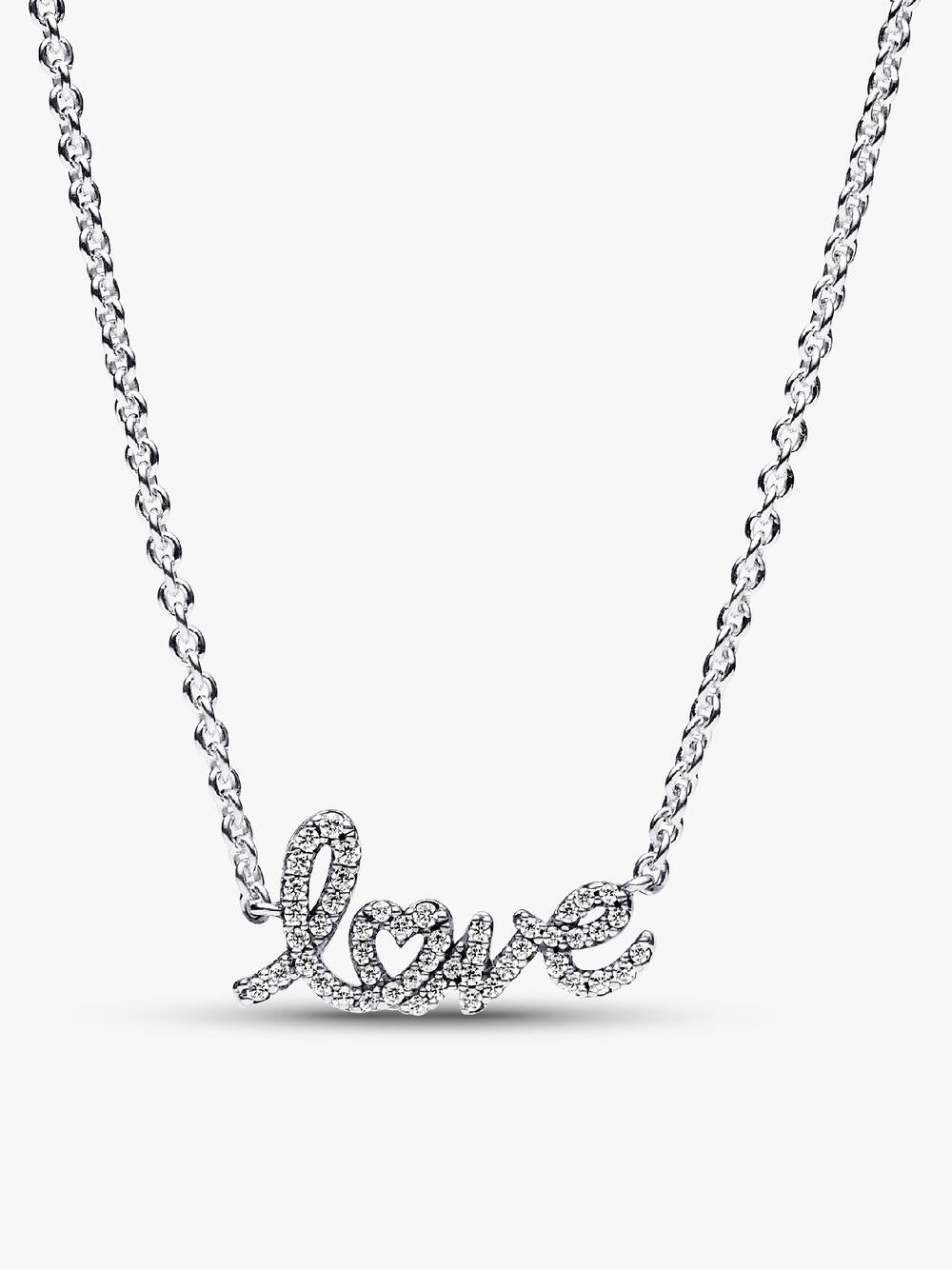 Entwined Heart & Butterfly Pendant Necklace