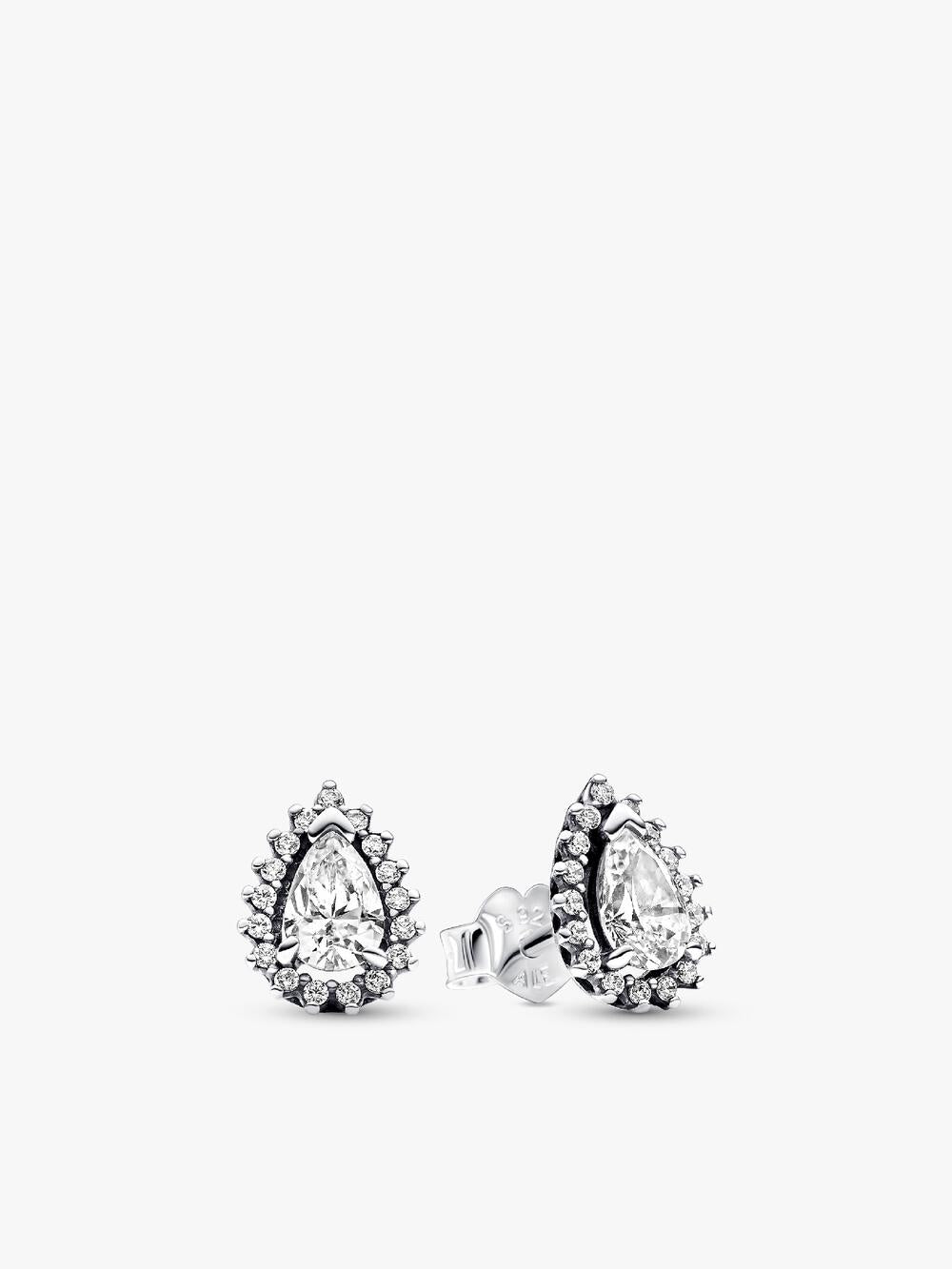 Square Halo Stud Earrings