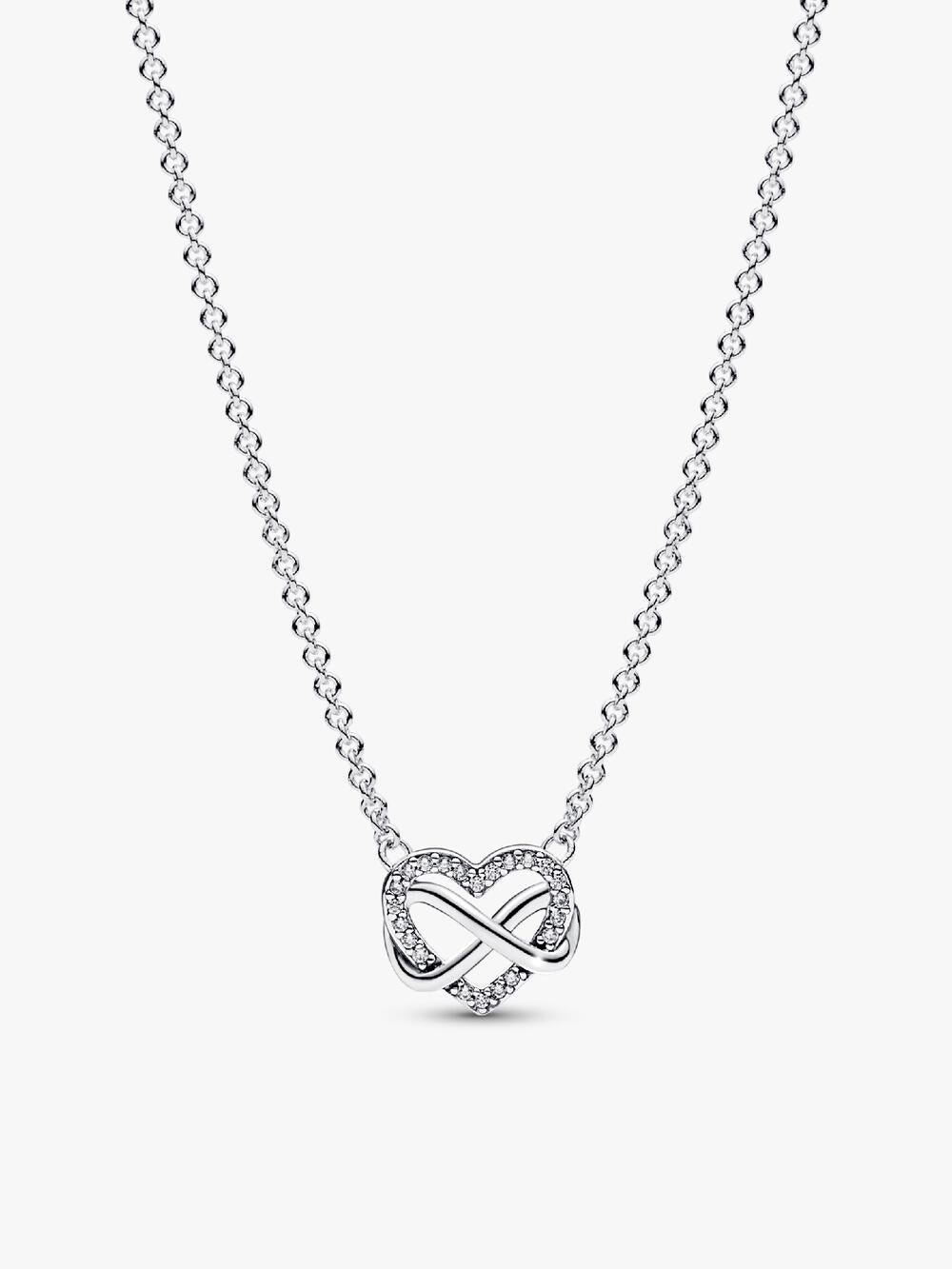 Entwined Heart & Butterfly Pendant Necklace